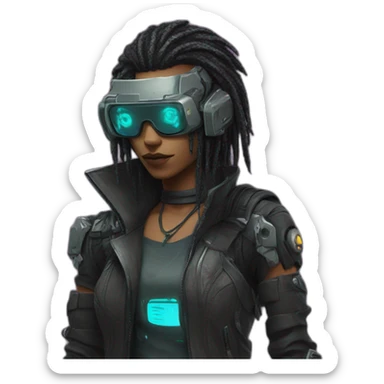 cyberpunk v sticker