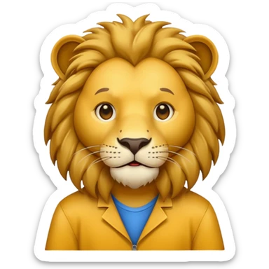 student lion sticker