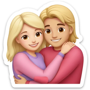 Pastel lush warm-colored romantic Valentine’s Day sticker