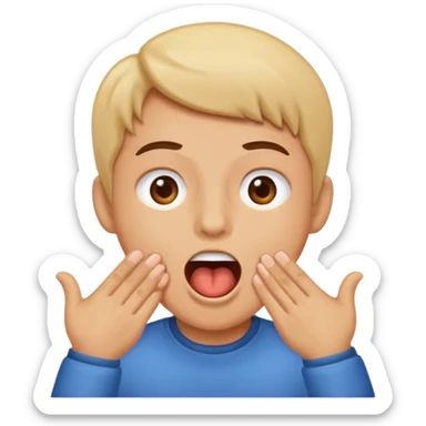 Make a person burping sticker