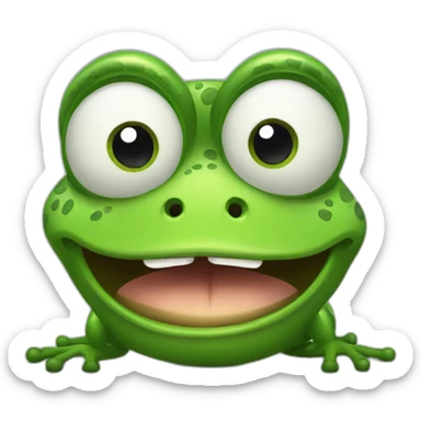 angry frog animated sticker
