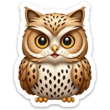Gato buho sticker