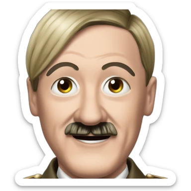 Adolf Hitler on Only Connect with Victoria Coren-Mitchell laughing sticker