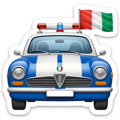 crea auto di servzio polizia penitenziaria  sticker