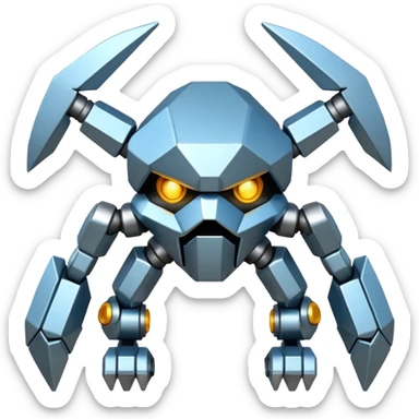 Haz un emoji del Pokémon metagross y 1ue sea fiel al pokemos sticker
