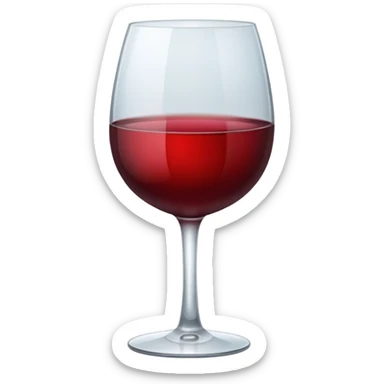 glass of wine  sticker