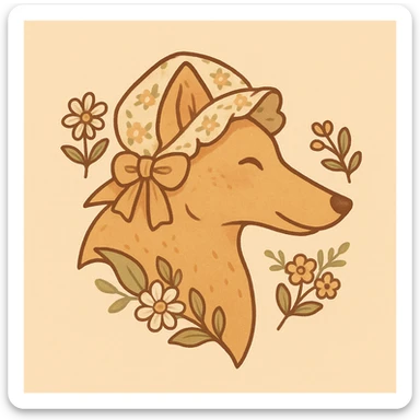 Give the Overwolf logo a cute cottagecore makeover sticker