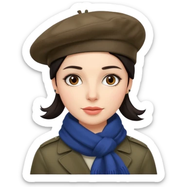 Urban French woman  sticker