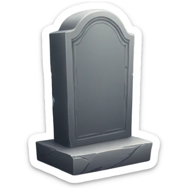 tombstone that is an iphone sticker