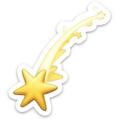 Shooting star sticker