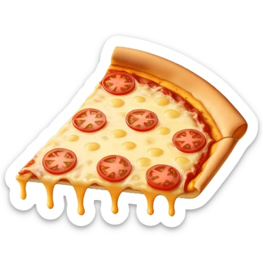 New York slice of cheese pizza NO PEPPERONI sticker