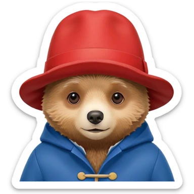 Paddington bear sticker