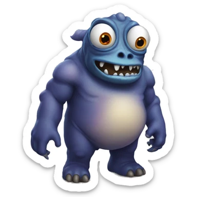 Monstro Elisasue from The Substance 2024 movie  sticker