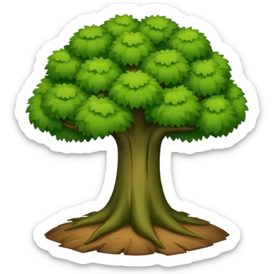 Árbol de chaguil platano verde sticker