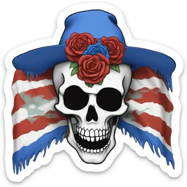 Grateful Dead steal your face ￼ sticker