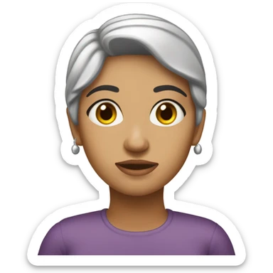 mulher morena psicologa sticker