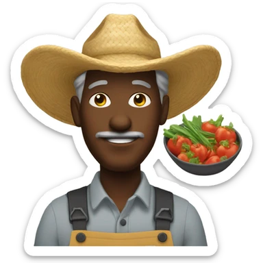 Waren Buffet as a farmer sticker