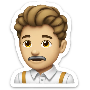 seragam putih sticker