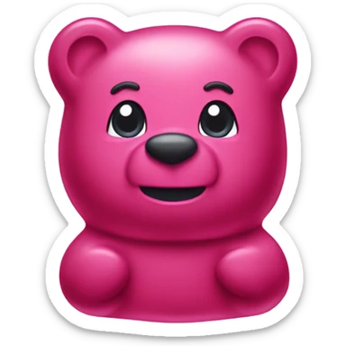 Gummy bear sticker