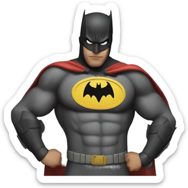 Batman as spider man sticker