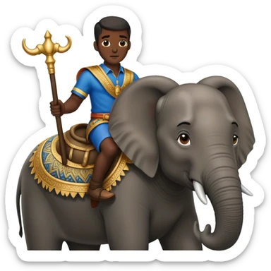 Shaun blackman riding an elephant  sticker
