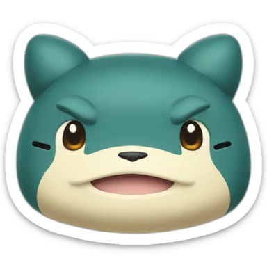 Snorlax pokemon sticker