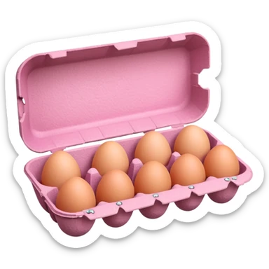 pink egg carton sticker