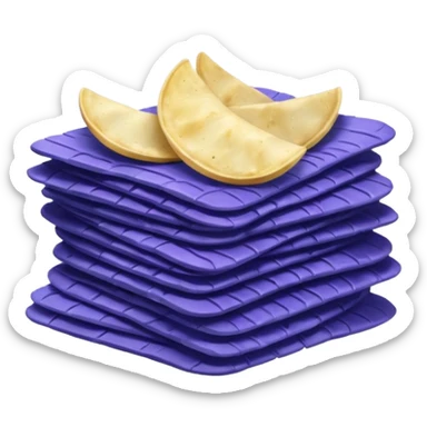 blue potato chips sticker