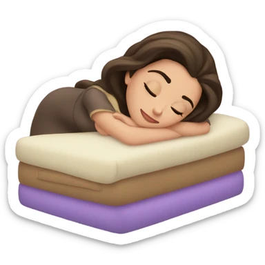 Sleeping brunette beauty Disney sticker