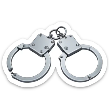 Handcuffs bed sticker