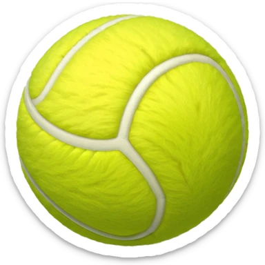 Colored tennis balls sticker
