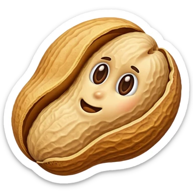 a Peanut with detail sticker