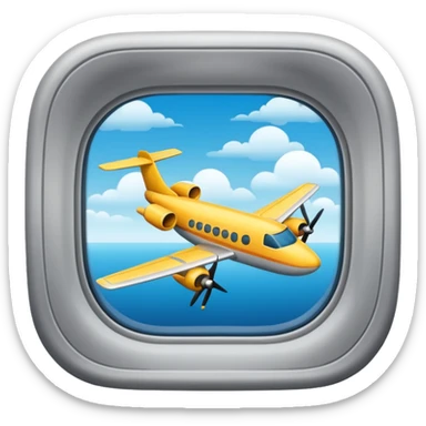 plane window sticker