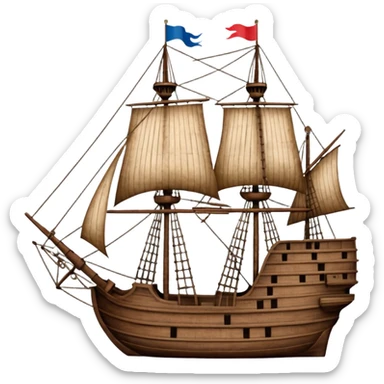 Batavia the Dutch East India Company ship sticker