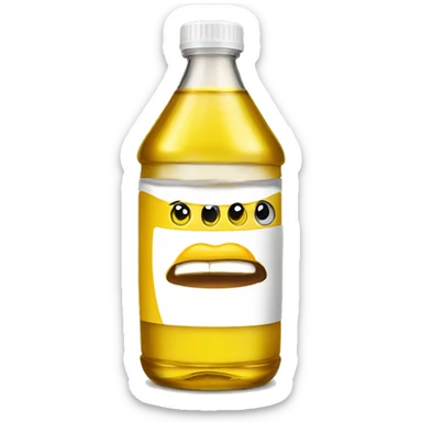 cooking oil bottle sticker