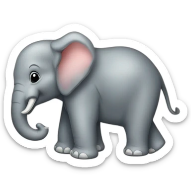 Éléphant sur canapé sticker