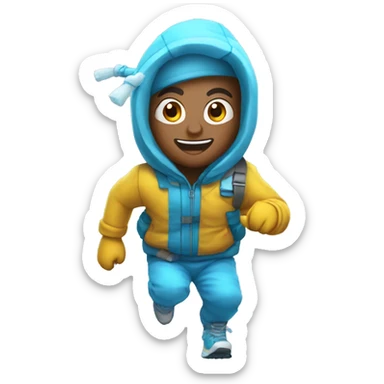 Freeze tag runner sticker