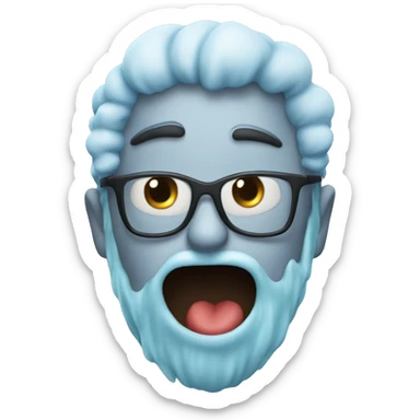 Realistic slushy sticker