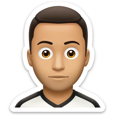 Quero um Emoji do Rodrigo Garro, jogador de futebol  do Sport Club Corinthians Paulista, pensativo com uma interrogação saindo da cabeça dele sticker