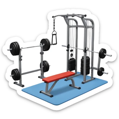 training gym sticker