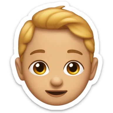 Un bebé a punto de llorar sticker