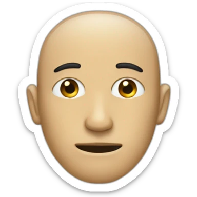 3 faceless man sticker