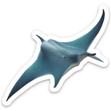 Mantaray sticker