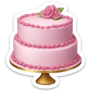 Elegant cake sticker