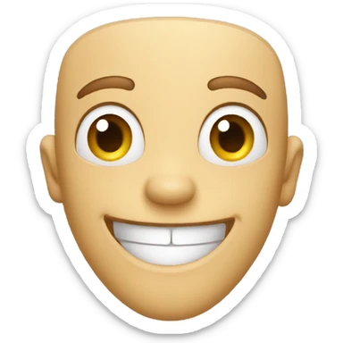 arms out smile sticker