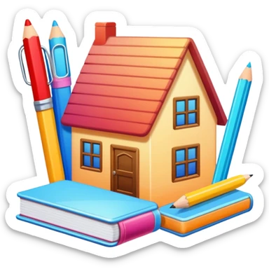 school supplies aesthetic y2k/ cottage core sticker