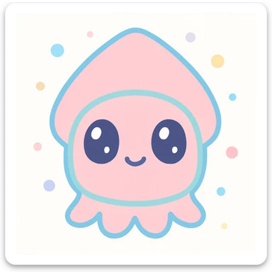 squid game mask, kawaii style sticker