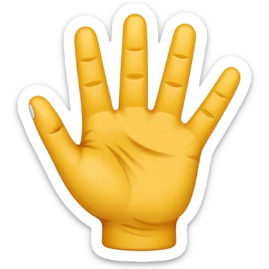 Una mano con 3 dedos sticker