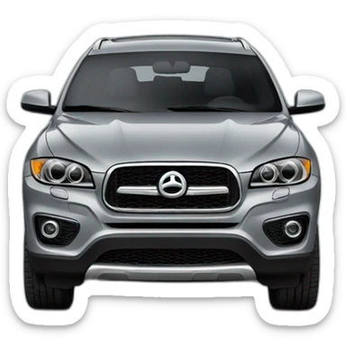 gray coupe modern suv crossover X6 sticker