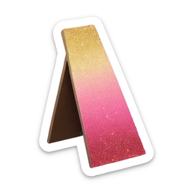 Pink ombre guillotine with glitter sticker